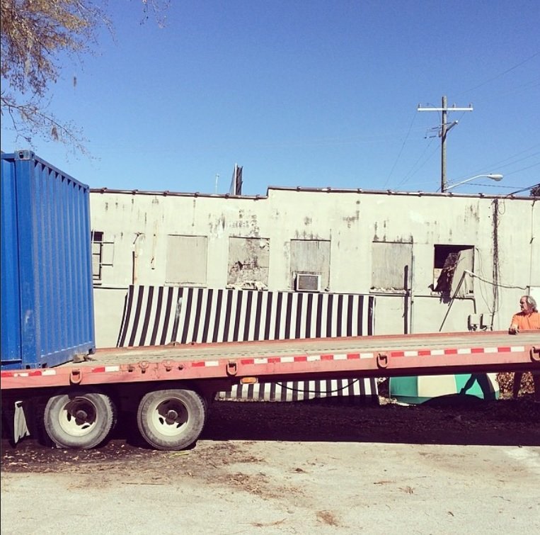 Delivering the container-2