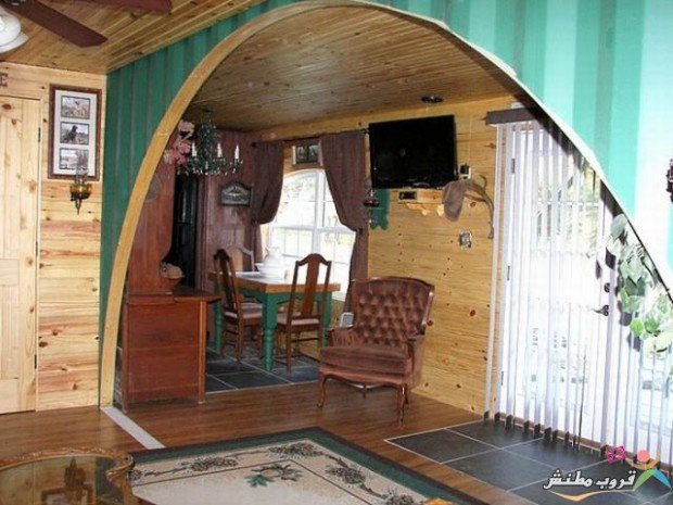 Living room and kitchen
